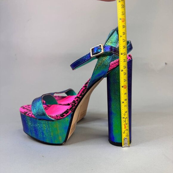 Lemon Drop by Privileged Iridescent Platform Heels – Size 7,5 - Picture 10 of 11